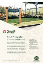 Grenadier badging sign data sheet