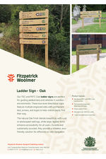 Ladder sign specifications - wood