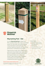 Waymarking post - oak