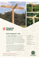 Rustic oak fingerposts