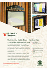 Steel Wallmounted Noticeboard - Datasheet