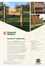 Woodsman badging sign