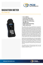 PCE RAM 100 instruments - Data Sheet