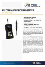 PCE-MFM 3800 - Data Sheet