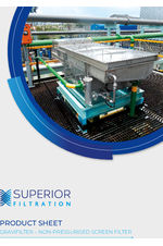 Gravifilter– Non-pressurised screen filter - Product information