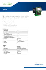 Verderflex Ds4F peristaltic pump - Product Information