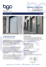 Superfold 4000 & 5000 high-security insulated folding doors