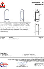 AUTOPA Door Guard - Thin, Galvanised