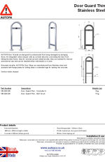 AUTOPA Door Guard - Thin, Stainless Steel