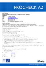 Procheck A2 performance specification