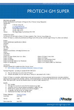Protech GM Super performance specification