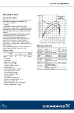 APG Submersible wastewater pump - Technical drawing