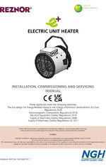 e+ electric unit heater - installation, commissioning and servicing