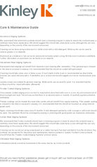 Care and maintenance guide 