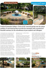 Clearstone installs paving for memorial garden