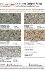 Clearstone Designer Resin Bound Colours