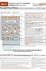 Clearstone Specification 2 - Permeable Pathways & SUDs
