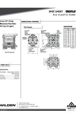 Advanced Series Plastic Pumps P25 Data Sheet