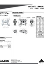 Advanced Series Plastic Pumps P200 Data Sheet