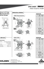 Advanced Series Plastic Pumps P400 Data Sheet