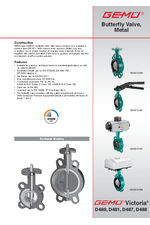 GEMU Buttefly Valves, Metal datasheet