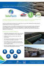 SoluForm hand-placed concrete bagwork - biodegradable and water-soluble
