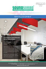 BAFFLESORBA™ suspended noise absorbers