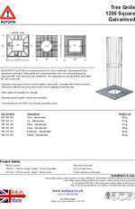 Tree Grille 1200 - Galvanised