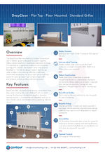 DeepClean flat top-floor-mounted data sheet