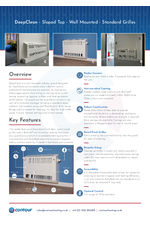DeepClean sloped top-wall mounted data sheet