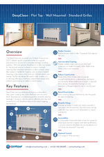 DeepClean flat top-wall mounted data sheet