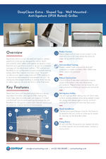 DeepClean Extra sloped top-wall mounted data sheet