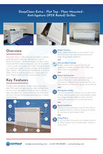 DeepClean Extra flat top-floor mounted data sheet