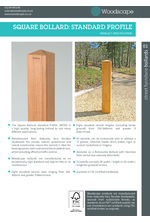 Standard Profile Square Bollard - Datasheet