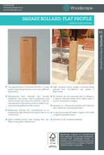 Flat Profile Square Bollard - Datasheet