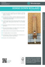 Hinge Down Bollard - Datasheet