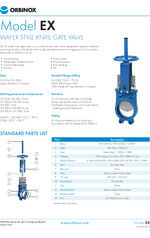 EX knife gate valves