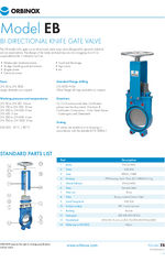 Model EB BI-DIRECTIONAL KNIFE GATE VALVE