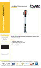 BX01 5503 Heavy Duty Removable Bollard data sheet