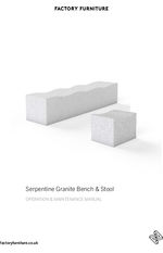 Serpentine granite bench operation & maintenance manual