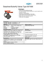Butterfly Valves Type 567/568 Datasheet