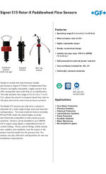 Signet 515 Rotor-X paddlewheel flow sensors