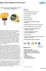 Signet 2551 Magmeter flow sensor