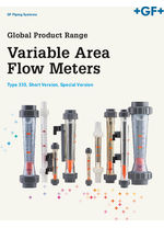 Variable area flow meters product range