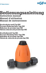 Pressure retaining valve Type 586 manual