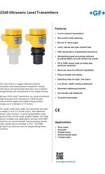 Type 2260 ultrasonic level transmitter