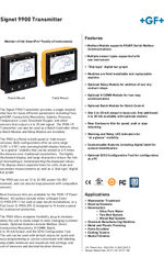 Signet 9900 transmitter datasheet