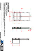 Medium duty 1500mm penstock technical drawing
