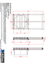 Medium duty 150mm penstock technical drawing