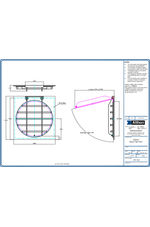 Althon HDPE 1500mm flap valve technical drawing
